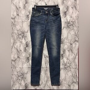 Levi's Blue Skinny Jeans with Distressed Vintage Look